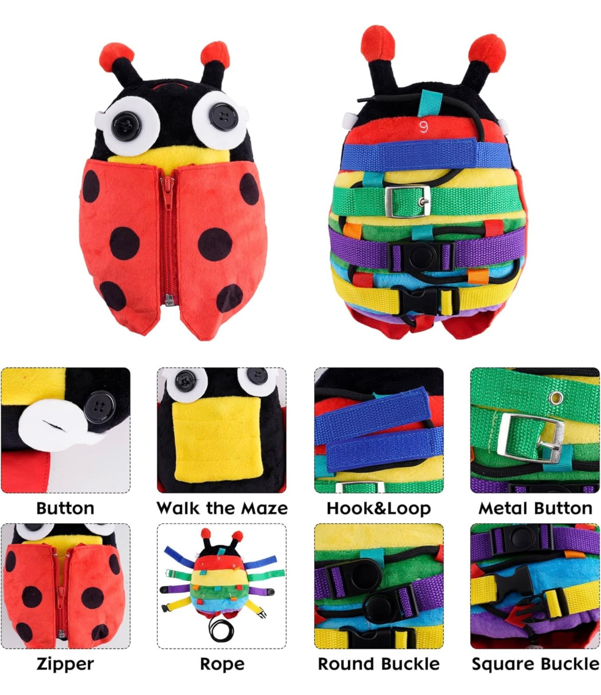 LadyBug Buckle Pillow