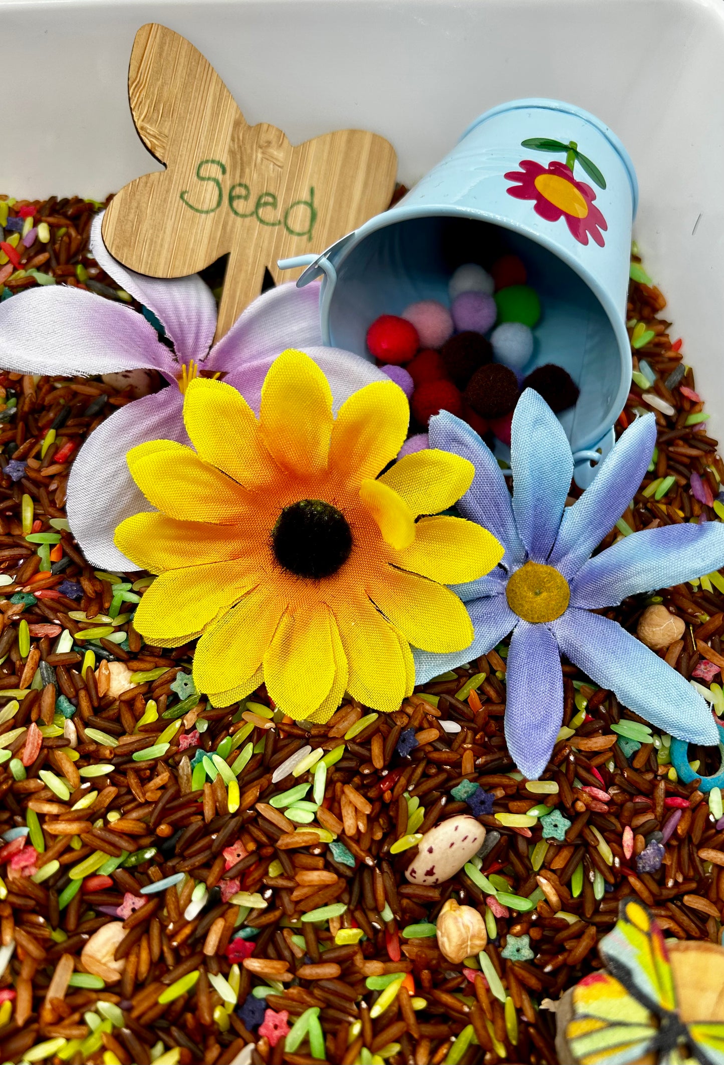 Flower Garden Sensory Bin